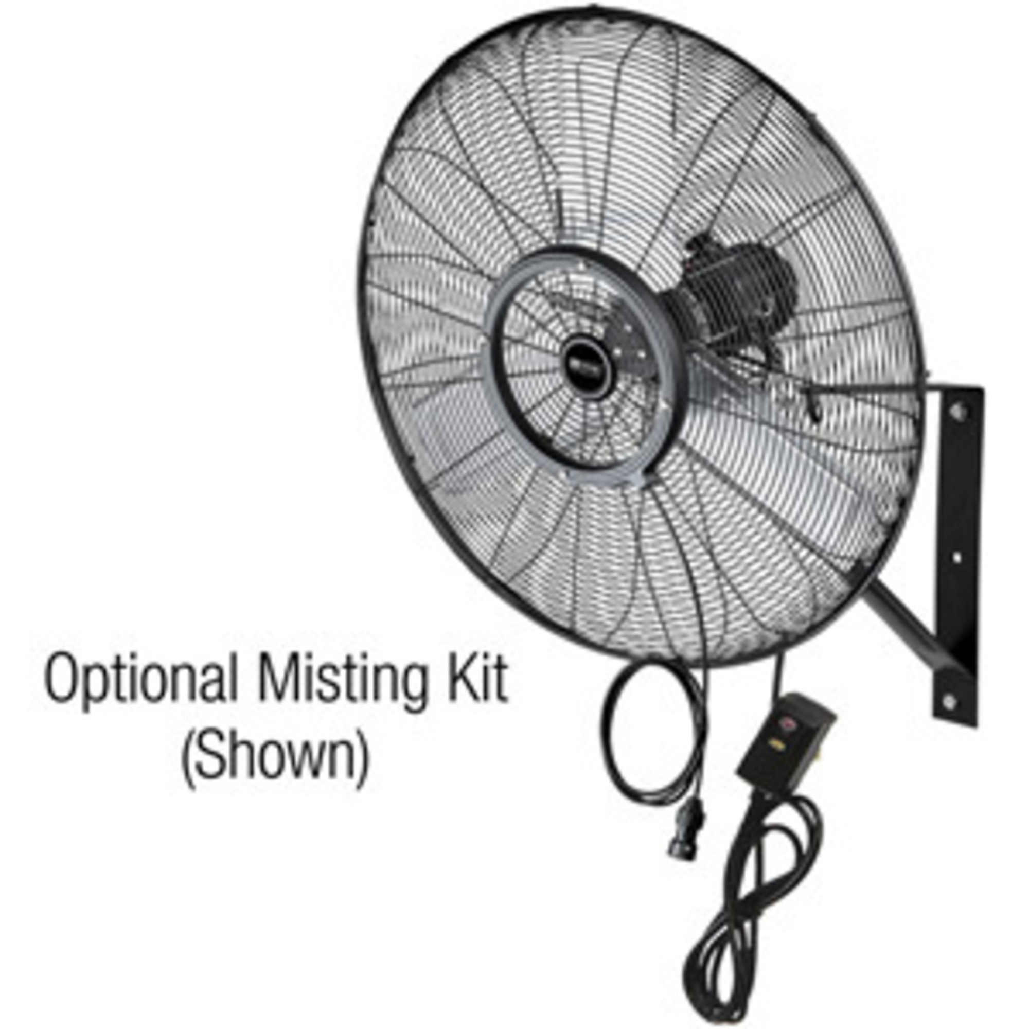 King Electric, 24in. Outdoor Rated Wall Mount Fan, Fan Diameter 24 in, Air Delivery 7500 cfm, Oscillating, Model# WFO-24